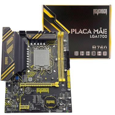 Imagem de Placa Mãe Revenger G-B760, Socket Intel LGA1700, Chipset B760,  DDR4, M.2 NVMe, USB 3.2, HDMI, Display Port - Micro ATX