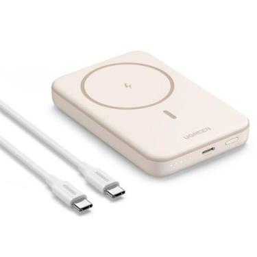 Imagem de Carregador Magnético sem Fio Power Bank Bege - UG-25207 - Ugreen, Bivo