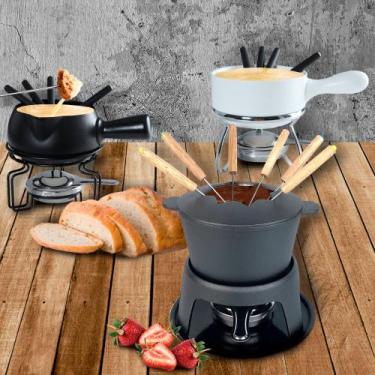 Imagem de Fondue 7 Peças em Cerâmica 23cm Dynasty Preto
