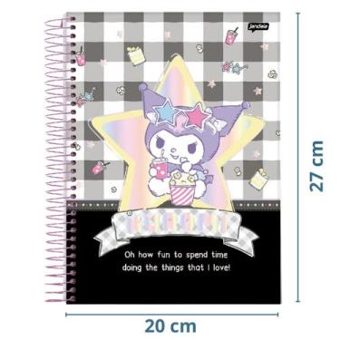 Imagem de Caderno Univ Kuromi Neo IA 1x1 80Fls Capa Dura +Brin.de - jandaia, Cin