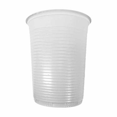 Imagem de Copo Descartável para Festa em Poliestireno 180ML Pacote com 100 Unidades Branco Forfest