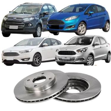 Imagem de Disco de Freio Dianteiro Ventilado D36 para Ford Ecosport 4X2 4X4 2003-2012 Fiesta 2000...