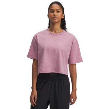 Imagem de Camiseta Sportstyle Under Armour Rival Feminina, Rosa, GG