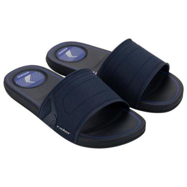 Imagem de Chinelo Masculino Rider Start Slide Confortavel, Azul, 39
