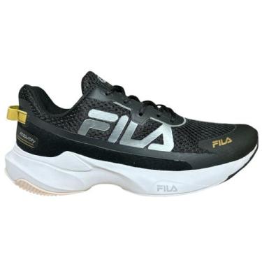 Imagem de Tênis Fila Recovery Feminino Preto, Preto cinza dourado, 39
