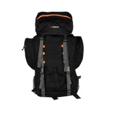 Imagem de Mochila cargueira intruder 60l viagem camping nautika preta, Preto