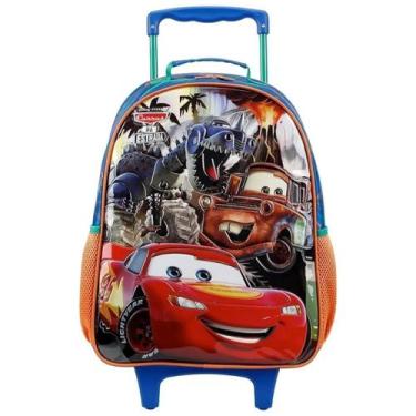 Imagem de Mochila de Carrinho Escolar Infantil Xeryus Carros Cor:Azul, Azul