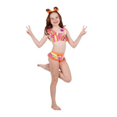 Imagem de Biquíni Top Assimétrico Infantil Anita Sorria Siri Kids, 3