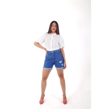 Imagem de Short fem. mom tradicional  - COESÃO JEANS, 42