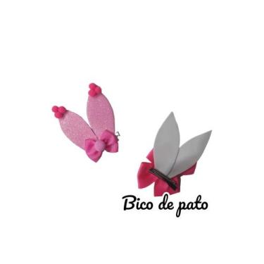 Imagem de Tiara Arquinho Infantil Orelhinhas Coelho Páscoa Acessório - Belos e B