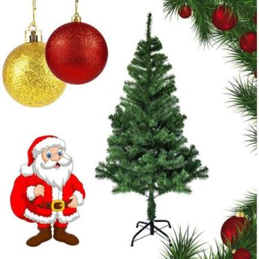 Imagem de Arvore Natal 1,50m 200 Galhos Pinheiro Canadense Premium Cor Verde - A