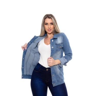 Imagem de Jaqueta Max Jeans Basica Feminina Cropeed Elastano - Lilih-leon Choco,