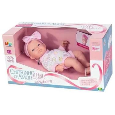 Imagem de Boneca Cheirinho de Amor Reborn Acordada Milk - milk brinquedos