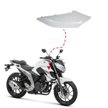 Imagem de Carenagem tomada de ar direita branca fz25 fazer 250 original yamaha