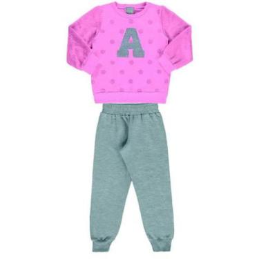 Imagem de Conjunto Moletom Infantil Fem Flanelado Angerô ML Pelúcia - 61473, 2