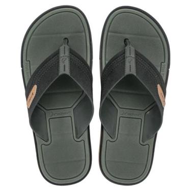 Imagem de Chinelo Masculino Conforto Facil Calce Moderno Spin Rider, Preto, Verd