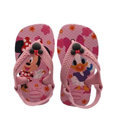 Imagem de Chinelo Havaianas Menina Infantil Bebê Baby Disney Clássica Cor:RosaTa
