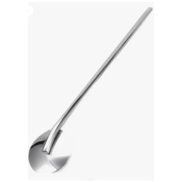 Imagem de Colher Bailarina Inox com Canudo para Drinks Coquetel Bar Prática Prof