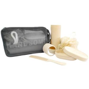 Imagem de Kit de Higiene Para Viagens 4 Itens Creme - Quanhe
