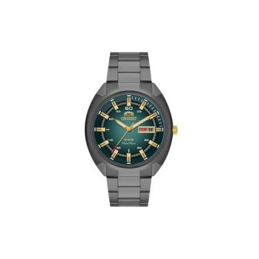 Imagem de Relogio orient automatico verde metal grafite nh3yy006 e1gx, CINZA