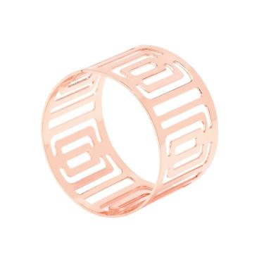 Imagem de Porta Guardanapos Mali para Mesa Posta em Ferro Acabamento Bronze Elegante para Decoração de Jantar Mimo Style