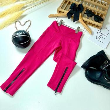 Imagem de Calça infantil peluciada inverno com zíper do 4 ao 14 - Pirulitando, P