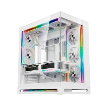 Imagem de Gabinete Gamer Liketec Cygnus Snow, ATX, Mid Tower, Vidro Temperado, B