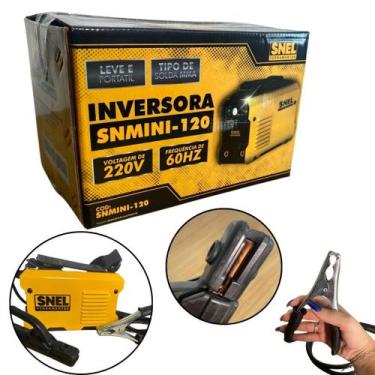 Imagem de Combo Mini Inversora Solda 120a Portátil Soldador Kit Completo - Snel,