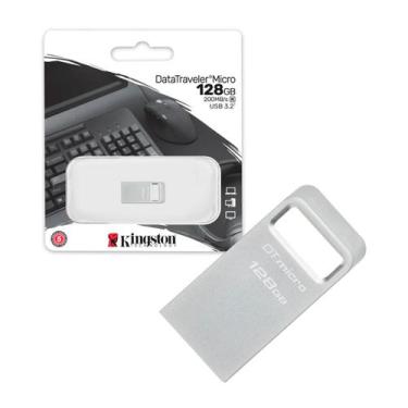 Imagem de Pen Drive 128Gb Usb 3.2 DataTraveler Micro DTMC3G2/128GB Kingston
