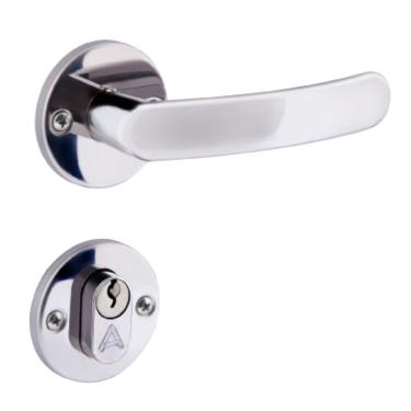Imagem de Fechadura Externa Inox Premium EXT 2600-11 de Aço Inox Polido Aliança Importação