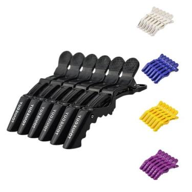 Imagem de Presilhas Crocodilo Prendedor Cabelo Clips Bico Pato - TONI&GUY, PRETO