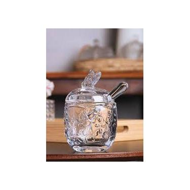Imagem de Açucareiro De Cristal Com Colher New Butterfly Lyor 250ml
