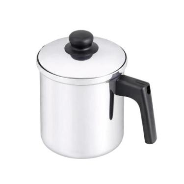 Imagem de Leiteira Polida Alumínio 1,4L Prática para Cozinha - Alumínio Globo