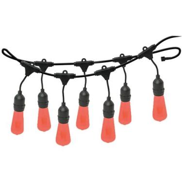 Imagem de Varal de Luzes 30M Bivolt com 30 Lâmpadas Vermelho 127v Foxlux