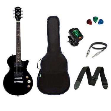 Imagem de Kit Guitarra Strinberg Les Paul LPS200 Preta