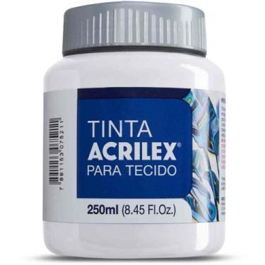 Imagem de Tinta para Tecido Fosca 250ML Incolor Acrilex - Pacote com 3 Unidades