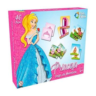 Imagem de Jogo Da Memoria Princesas 40Pecas - PAIS E FILHOS