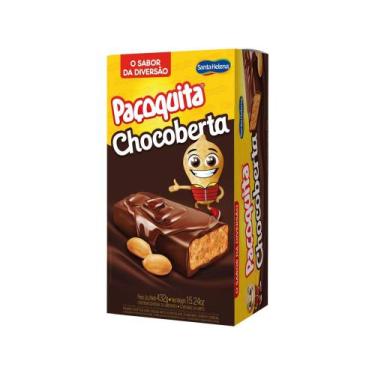 Imagem de Paçoca com Cobertura de Chocolate Santa Helena - Paçoquita Chocoberta 