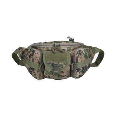 Imagem de Bolsa De Cintura Tática Masculina Impermeável Camuflada Para Caça, Cam