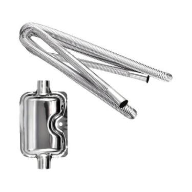 Imagem de Aquecedor a Diesel Com Tubo De Escape Flexível Em Aço Inoxidável Corru