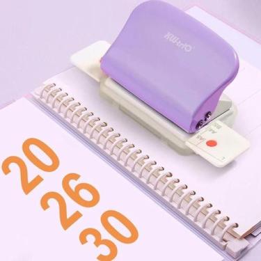Imagem de Máquina De Perfuração Manual Lavender Com 6 Furos Para Papel A4, B5, A