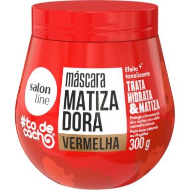 Imagem de Salon Line, Máscara Matizadora Vermelha, #TodeCacho, Vegano - Para Cabelos Ondulados, Cacheados e Crespos, 300g