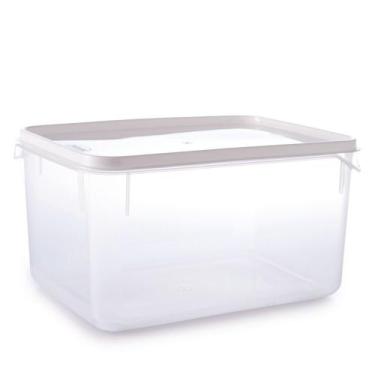 Imagem de Pote de plástico transparente para freezer e micro-ondas 6,5 litros Pl