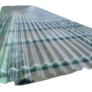 Imagem de Telha de Policarbonato Onda Alta Proteção UV Cristal Transparente Leve Resistente 110CM 244CM