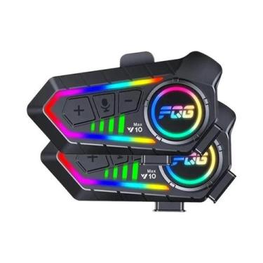 Imagem de Capacete De Motocicleta Bluetooth Y10 Max Com Intercomunicador De Redu