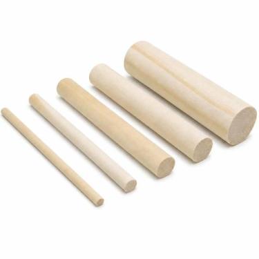 Imagem de Poleiro de Madeira Natural para Aves 1,00m x 15mm Resistente Ideal par