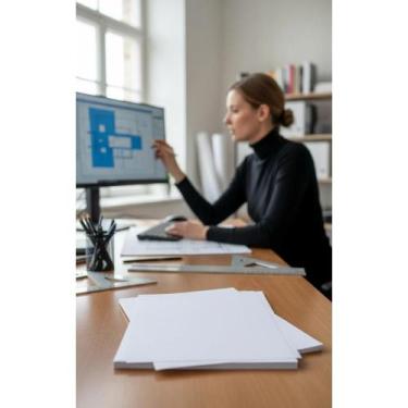 Imagem de 2x Papel Offset A3 150g Branco c/200 Folhas - Artesanato e I - Congrat