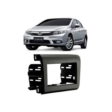 Imagem de Moldura Painel Dvd 2 Din Honda New Civic 2012 à 2016