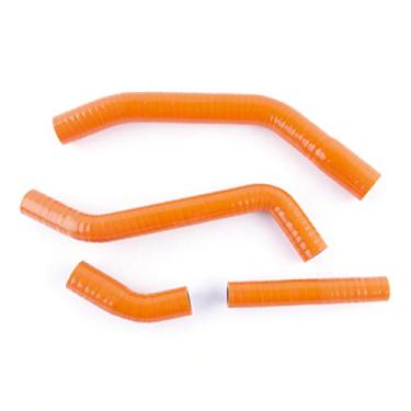 Imagem de LUXERAD Tubo de refrigeração de 3 camadas de 4,5 mm de desempenho de silicone para YAMAHA YZF450 2010 2011 2012 (laranja)