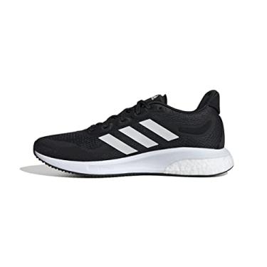 Imagem de adidas Tênis de Corrida Supernova Feminino, Preto/Branco/Prata Halo, 7